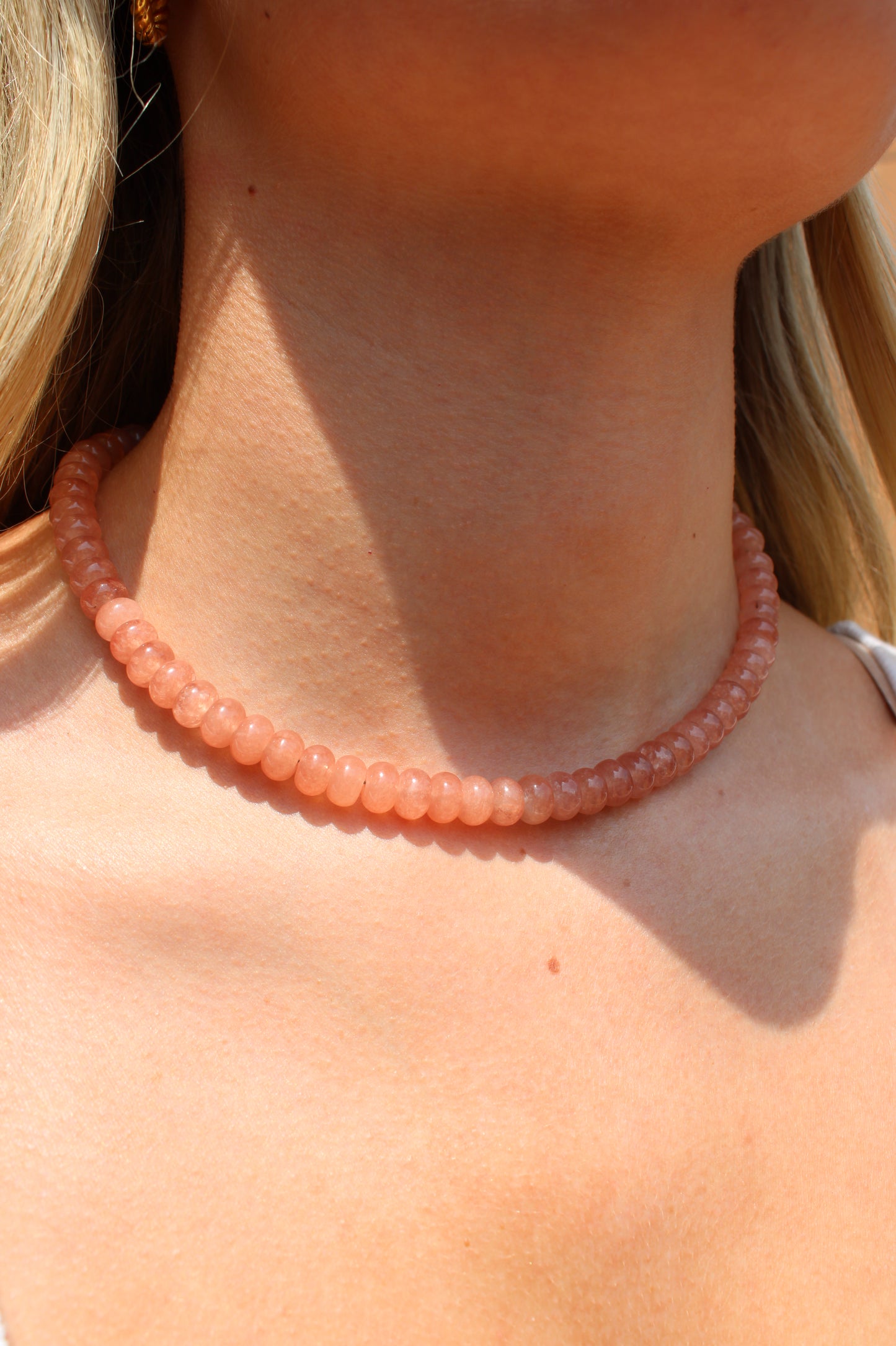 Autumn Apricot Gemstone Necklace