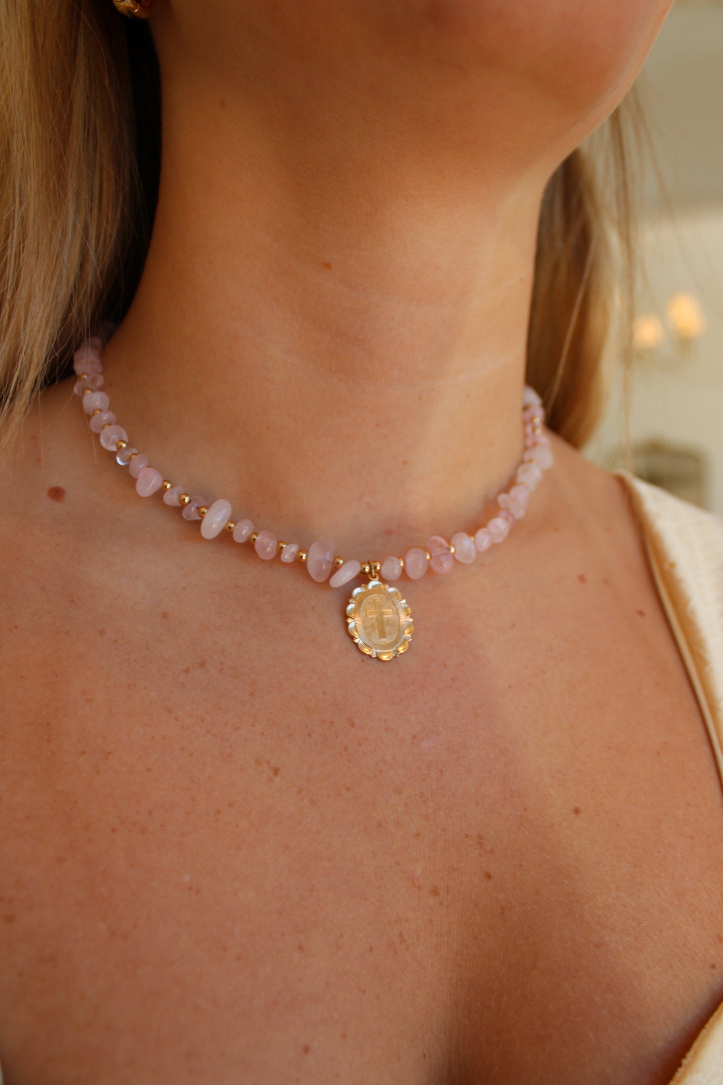 Pink Devotion Gemstone Necklace
