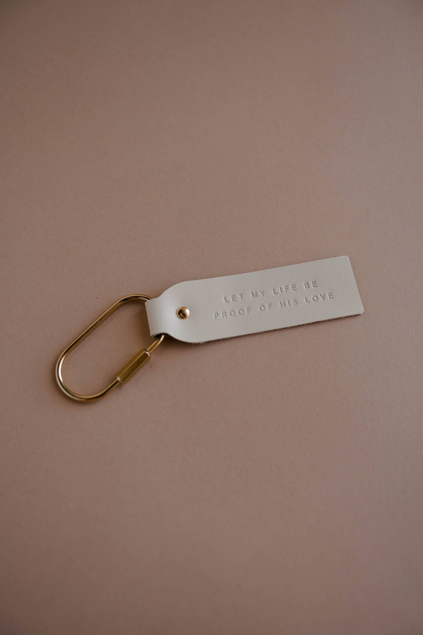 Proof of His Love Blonde Key Fob | Christian Keychain