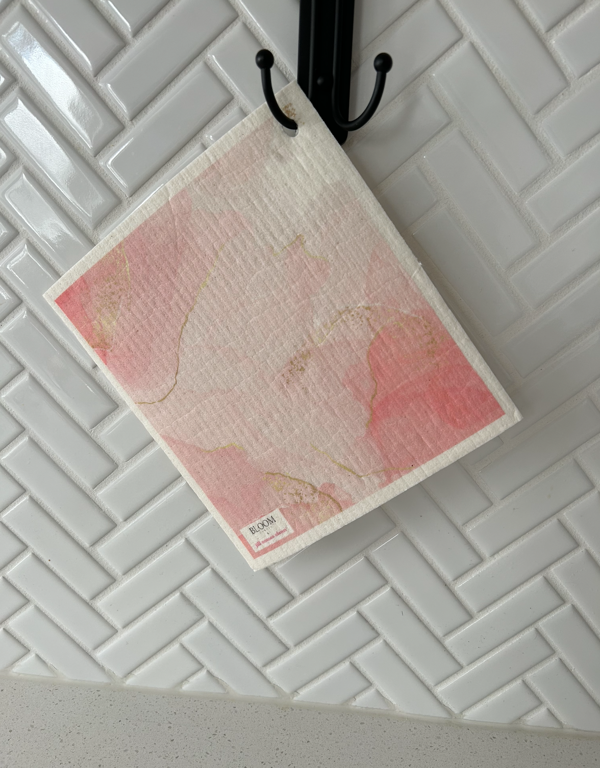 Blush Marble Swedish Dishcloth
