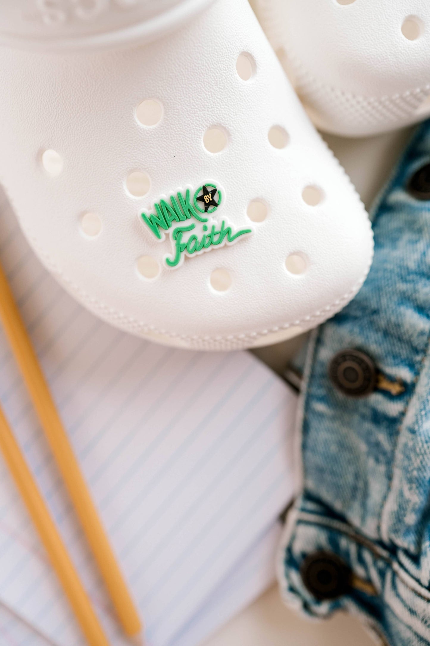 Walk By Faith Shoe Charm I Christian Gift