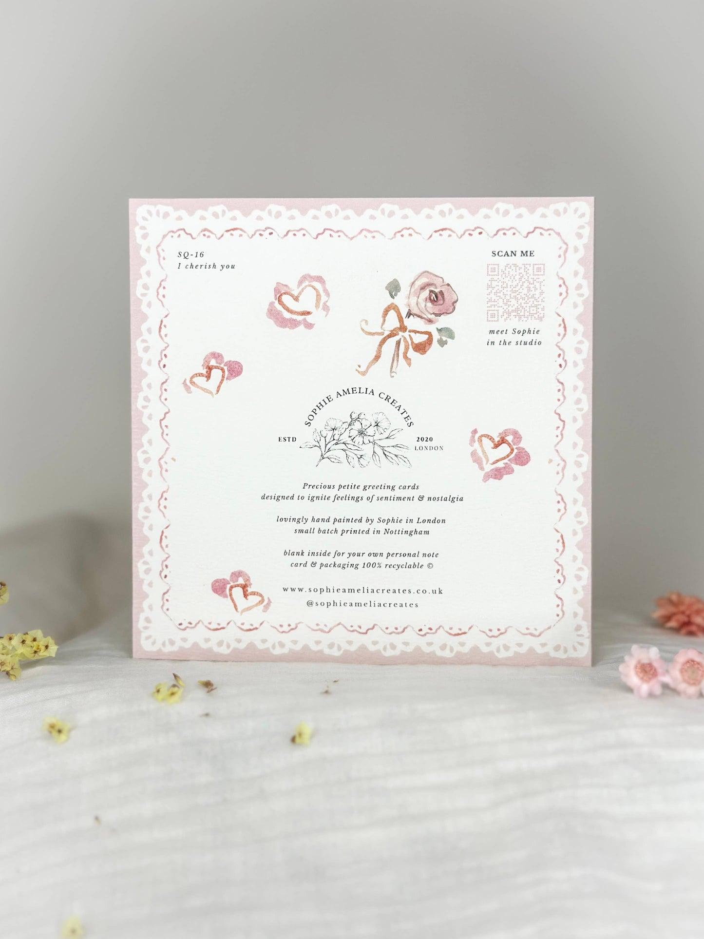 I cherish you card