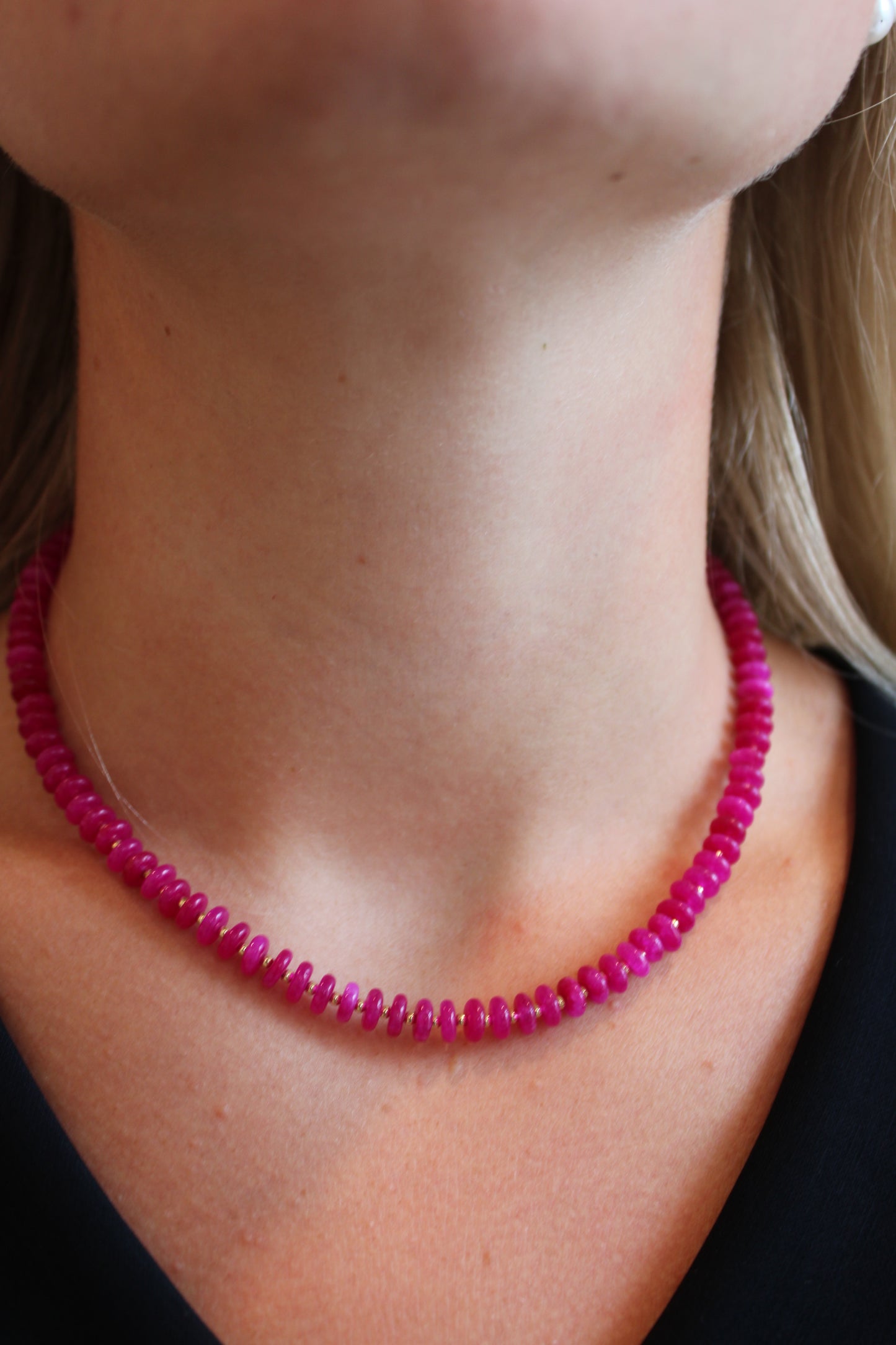 Wild Orchid Gemstone Necklace
