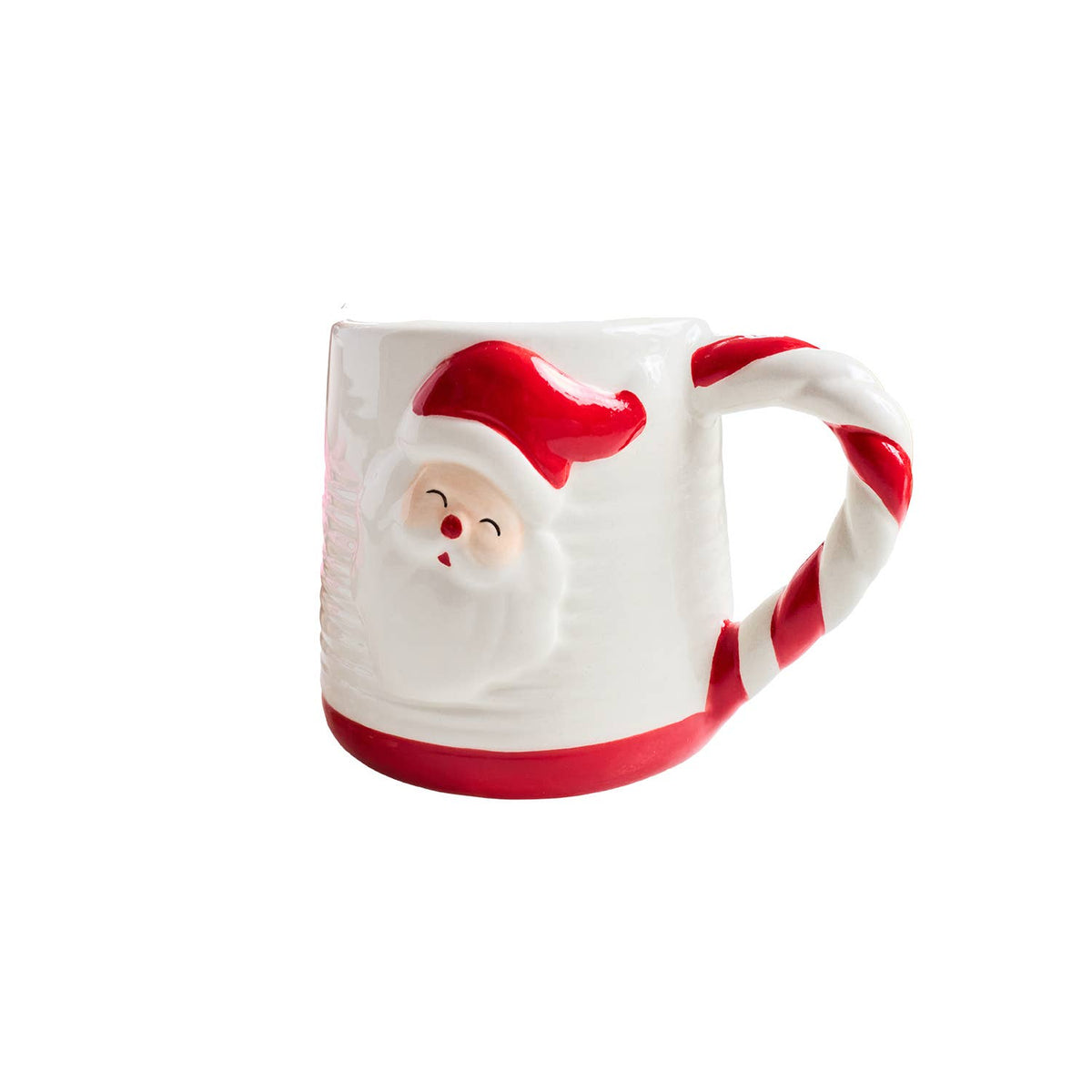 Sculpted Mug Red Santa