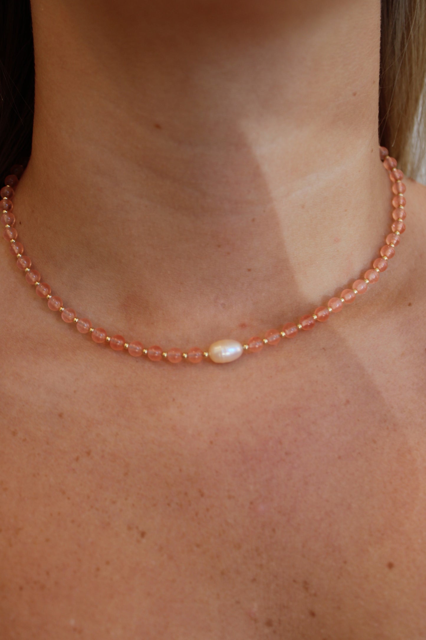 Georgia Peach Gemstone Necklace