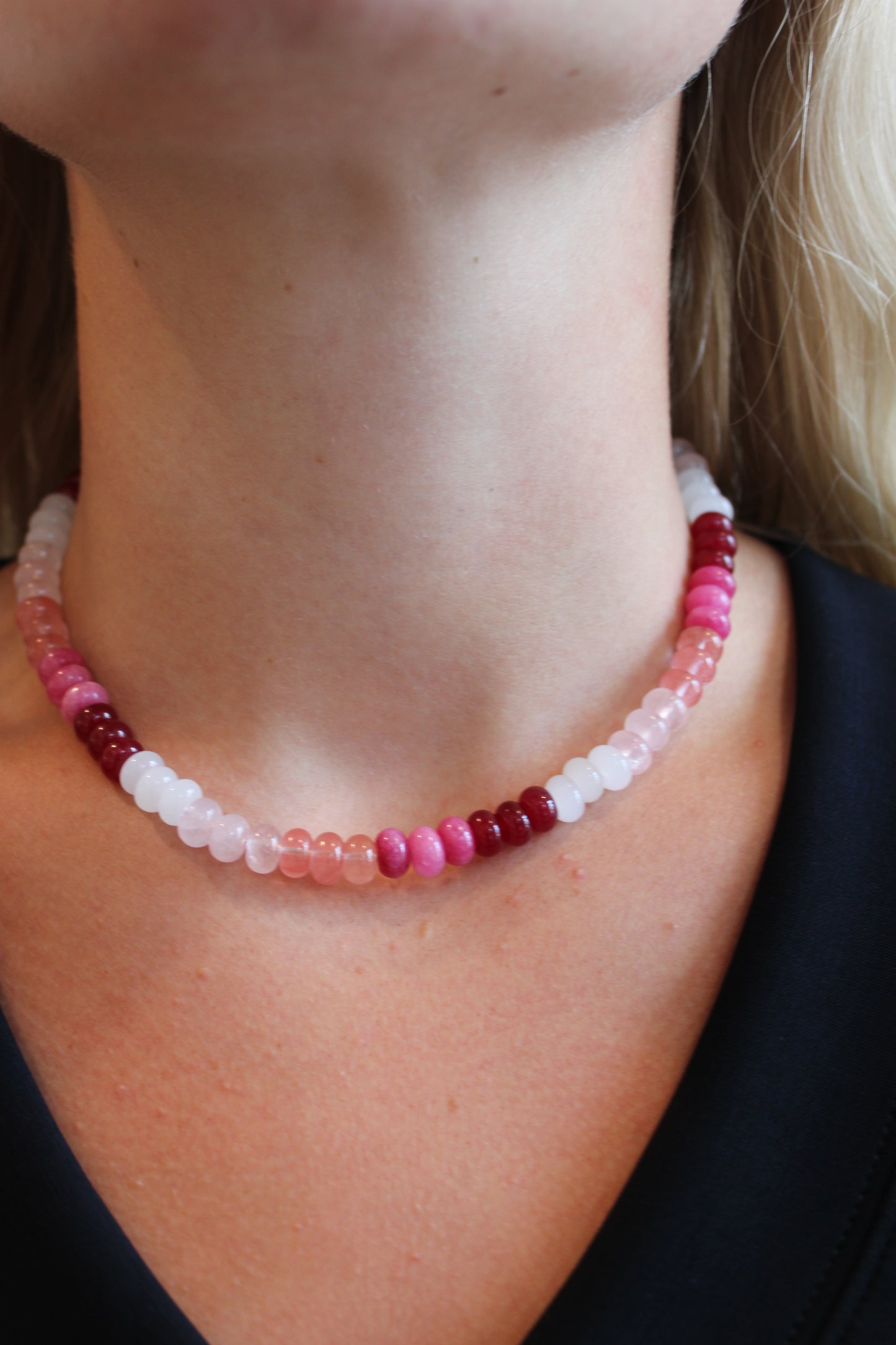 Falling Petals Gemstone Necklace
