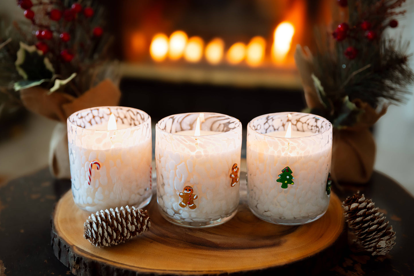 Gingerbread Man Oh Snap Confetti Icon 12oz Holiday Candle