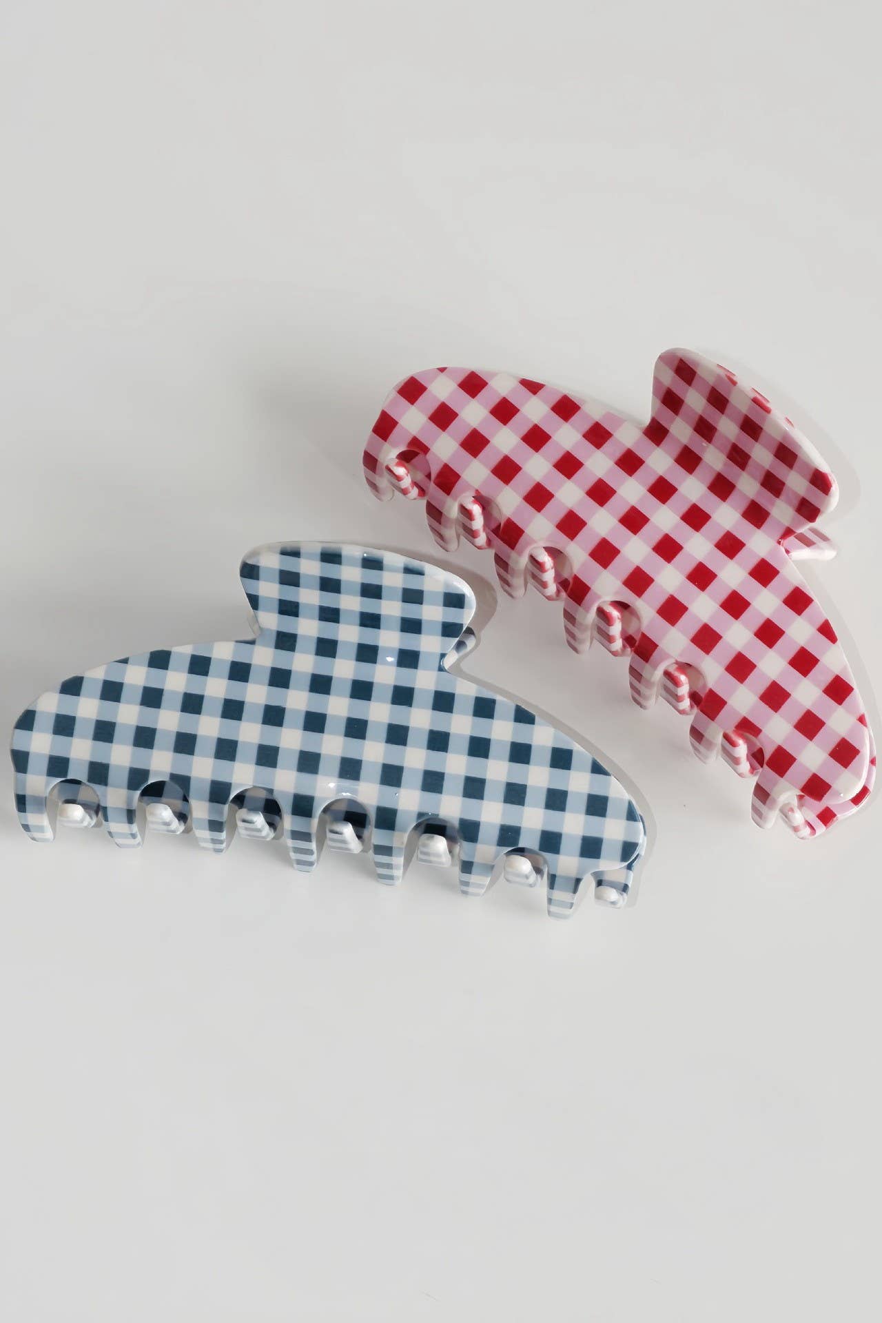 Stripe & Plaid Hair Claw Clips