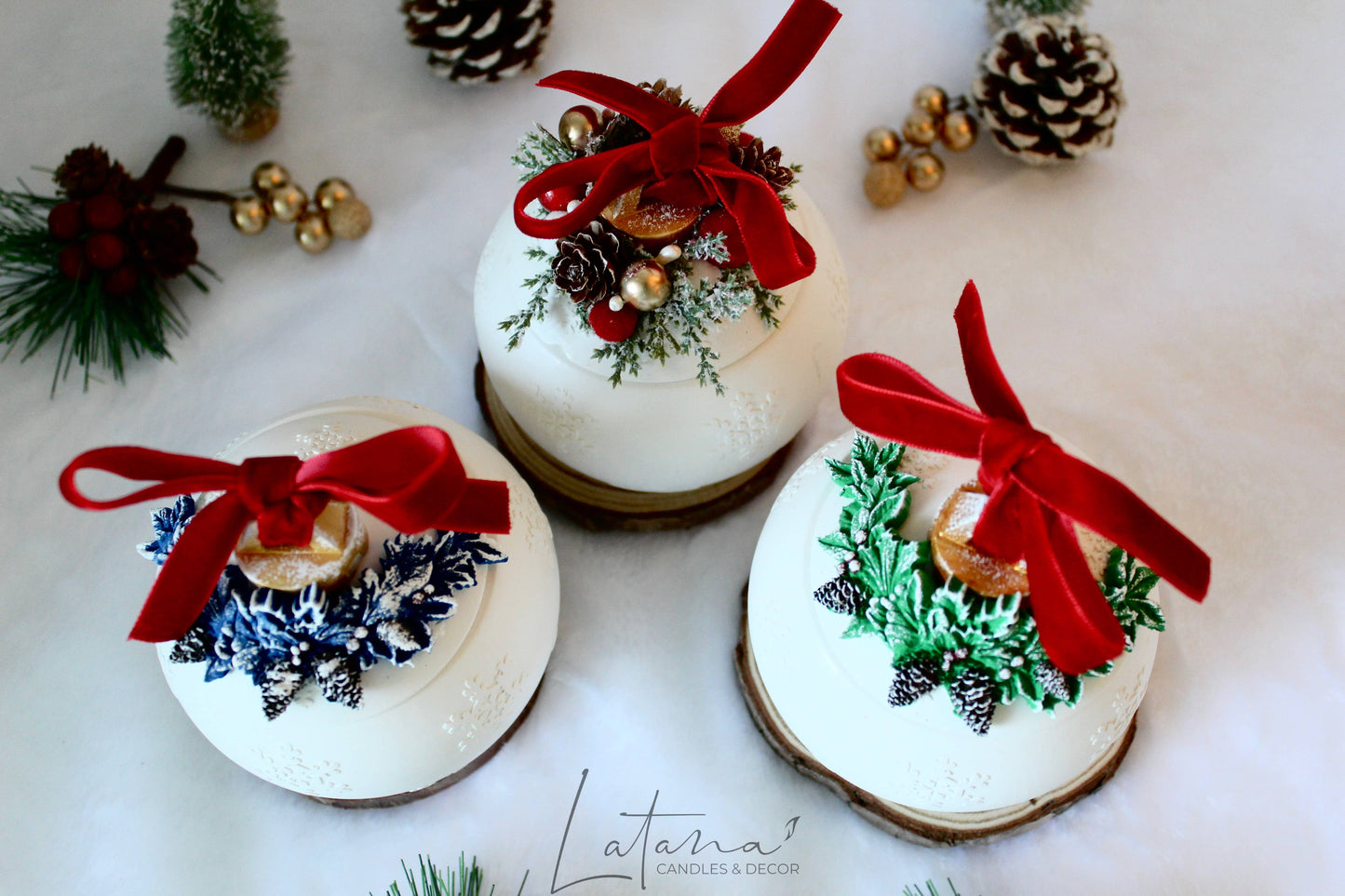 Christmas candle | Christmas Ball Jar | Holiday Decor