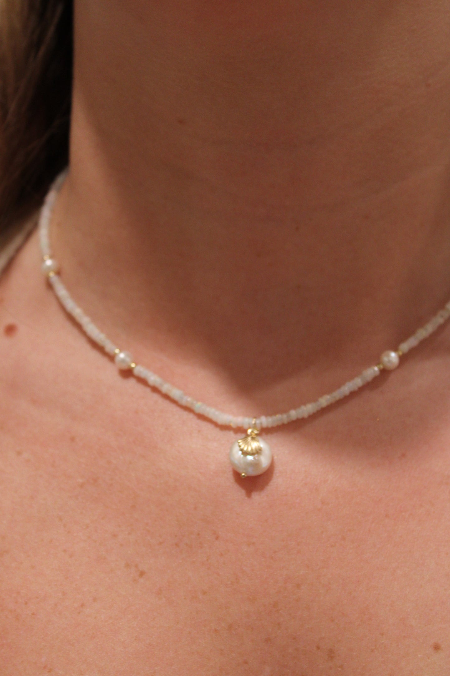 Opal Cove Gemstone Necklace - Opal