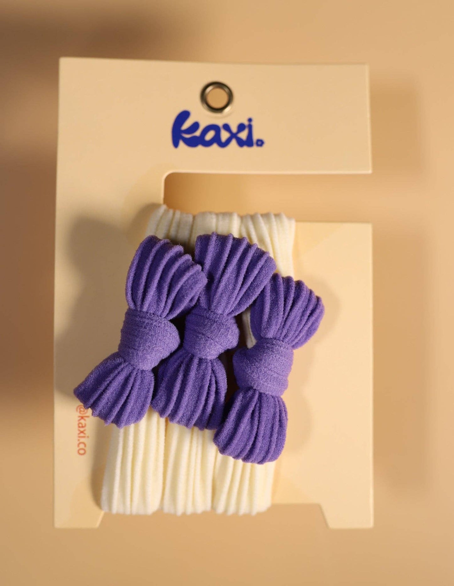 Two Toned Bow Slick Back Hair Ties