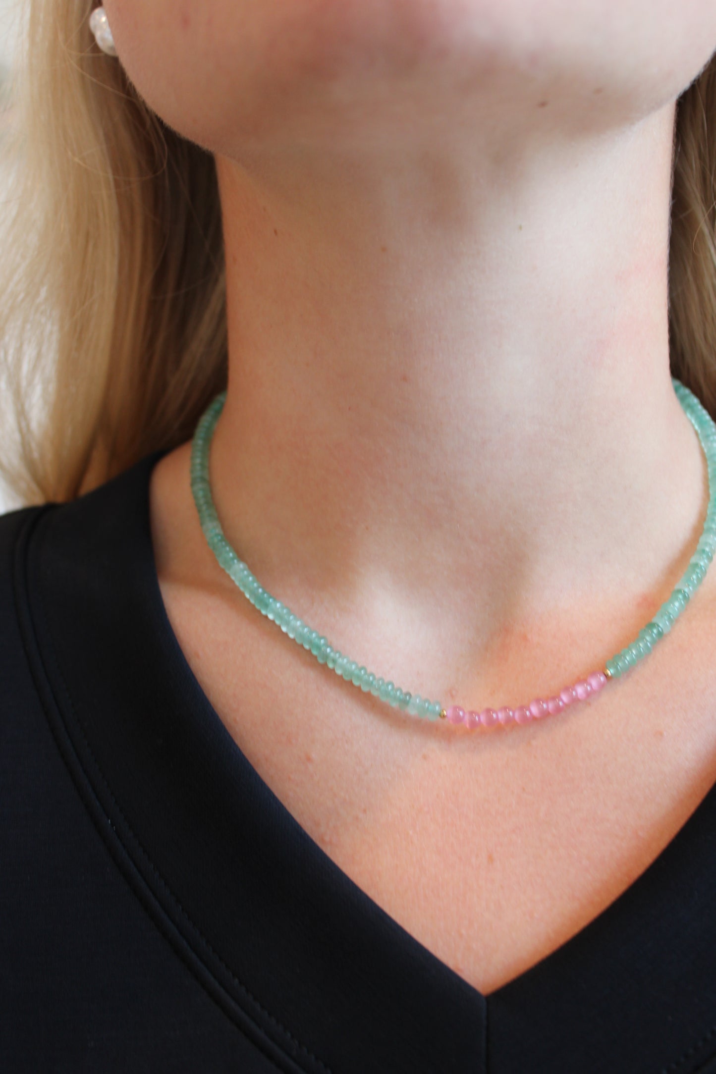 Sage Blossom Gemstone Necklace