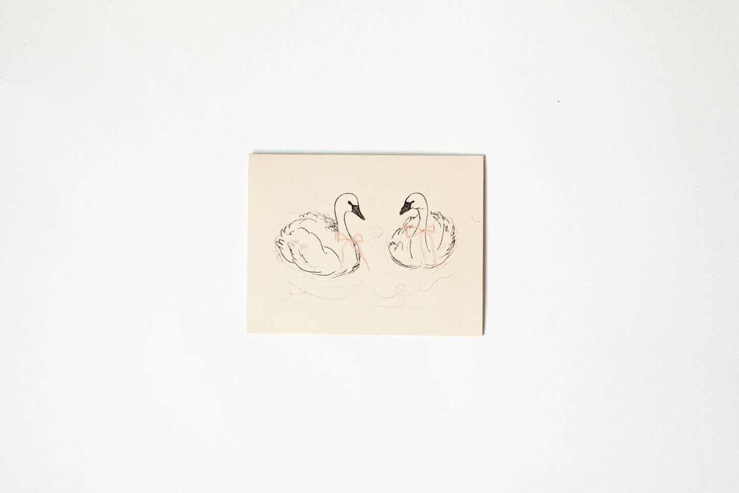 Swan Greeting Card (Blank Interior)