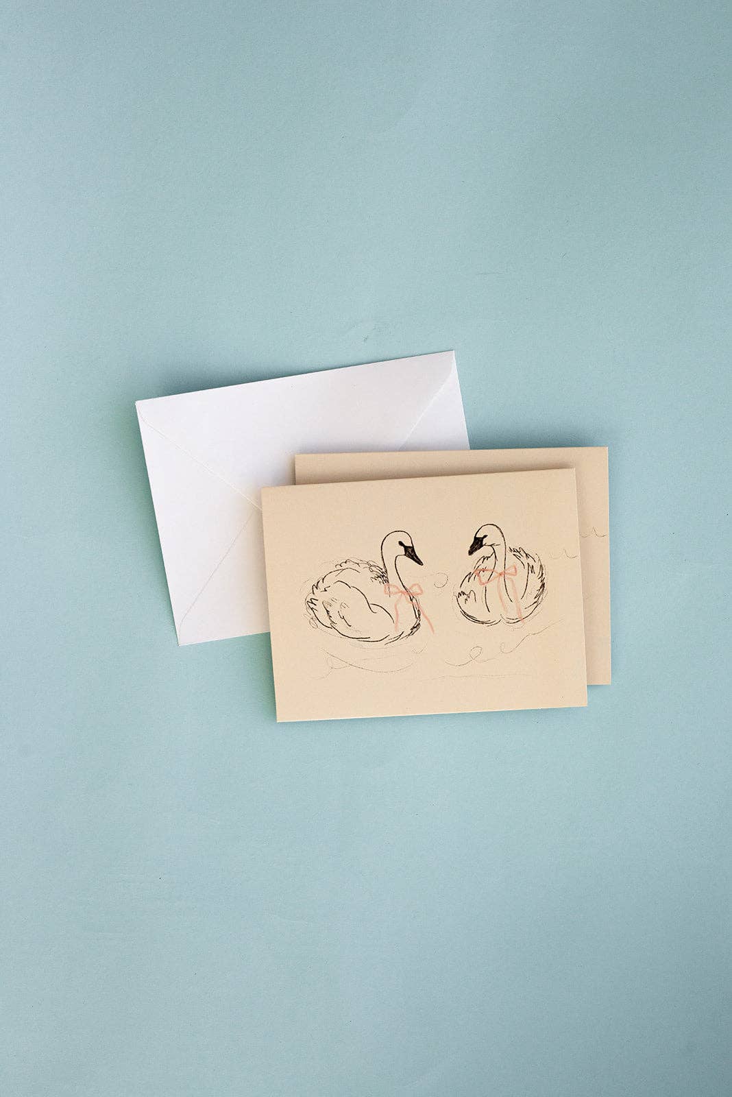 Swan Greeting Card (Blank Interior)