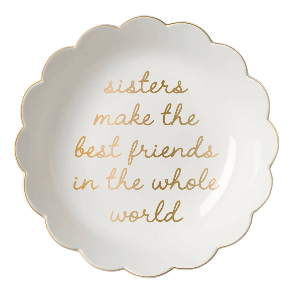 Ceramic Trinket Tray | Sisters Scallop Trinket Tray