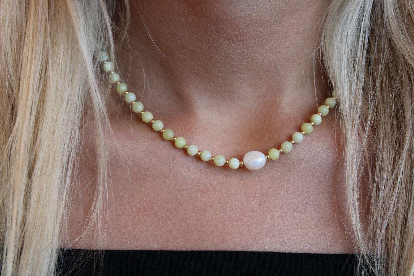 Lemon Jade Necklace