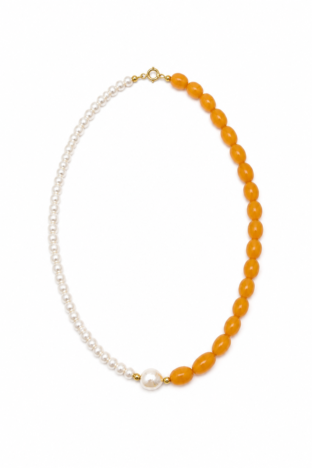 Mango Jelly Gemstone Necklace