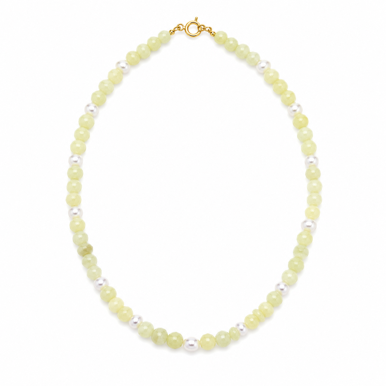 Lemon Meringue Gemstone Necklace