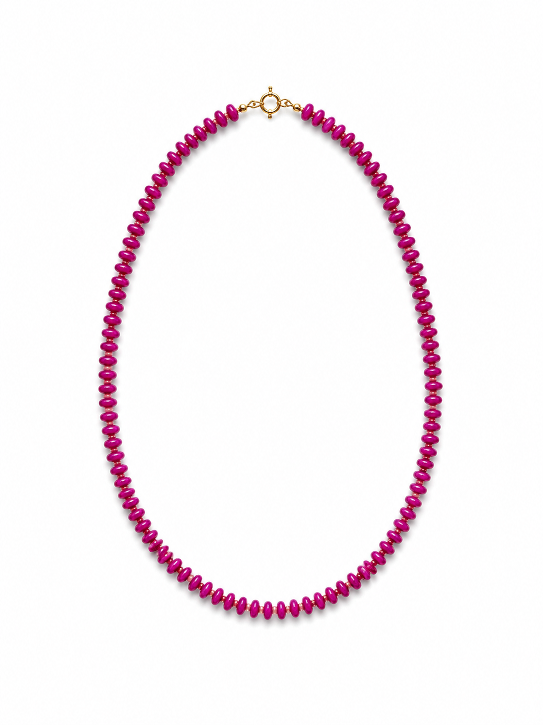 Fuchsia Fall Gemstone Necklace
