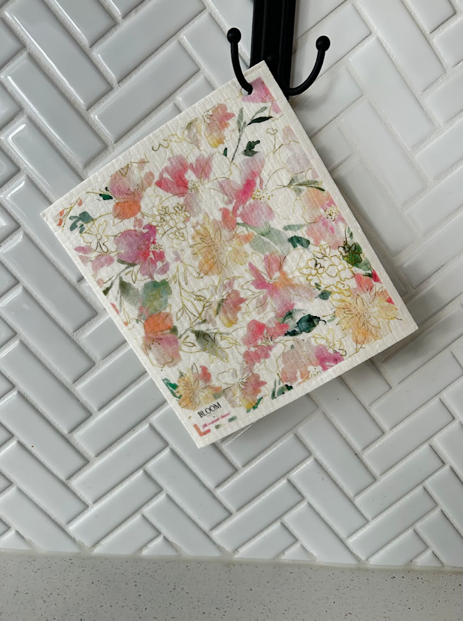 Pretty in Pink Swedish Dishcloth