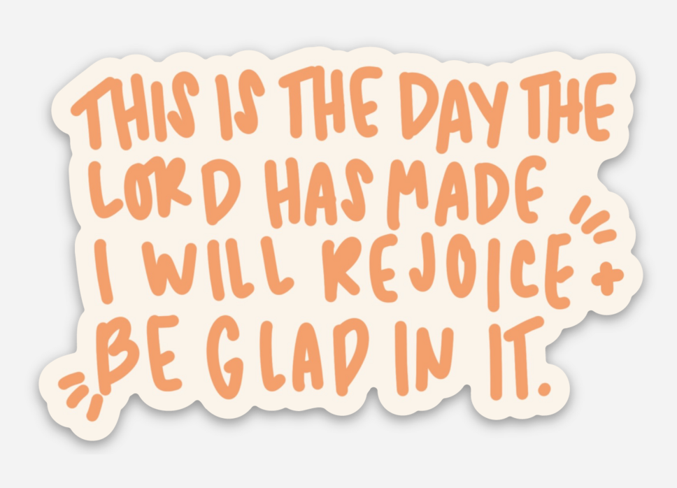 Rejoice + Be Glad Sticker | Christian Sticker