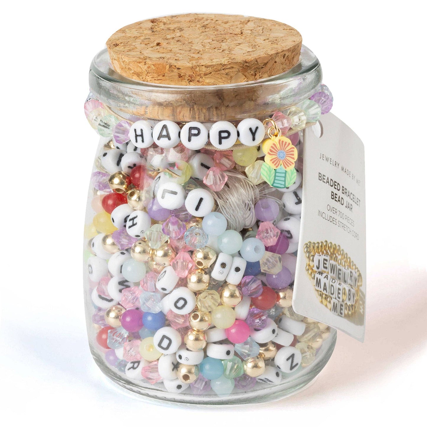 HAPPY Flower Bead Jar