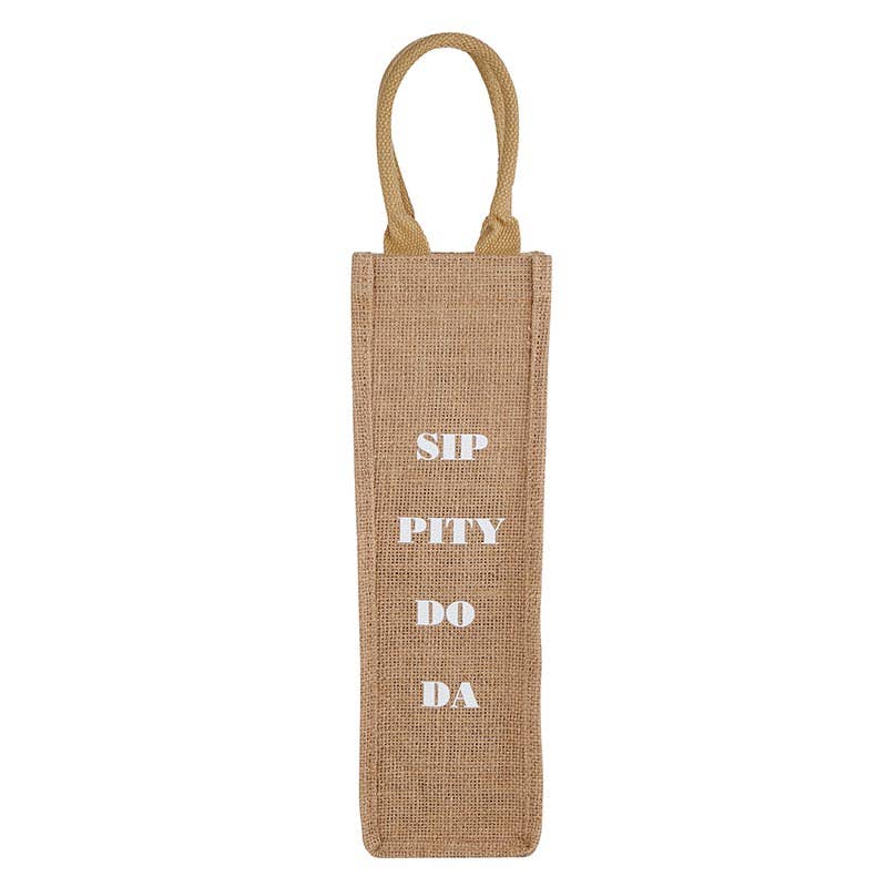 Burlap Wine Bag- Sippity