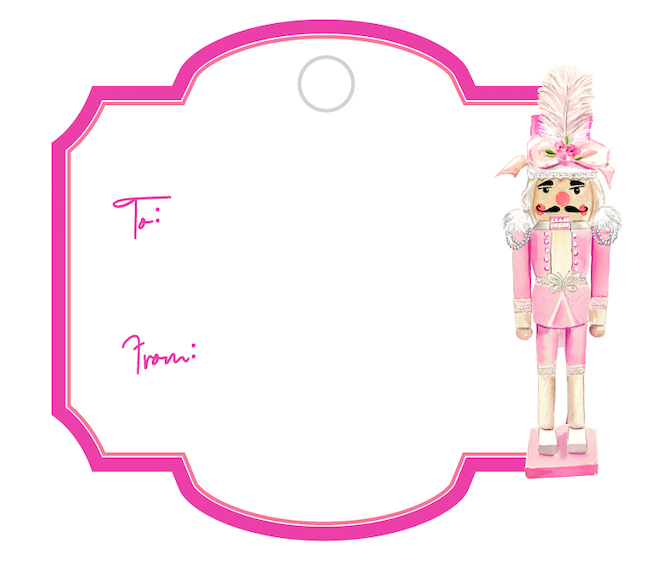 Couture Nutcracker Writeable Gift Tag