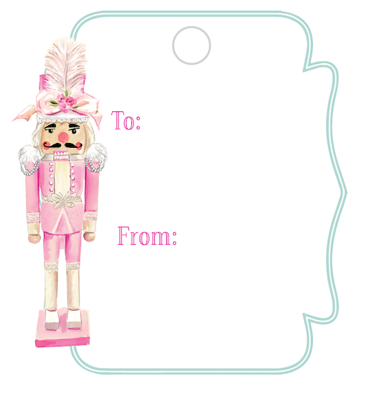 Couture Nutcracker Writeable Gift Tag