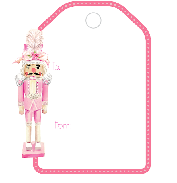 Couture Nutcracker Writeable Gift Tag
