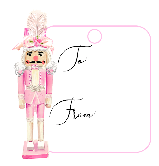 Couture Nutcracker Writeable Gift Tag