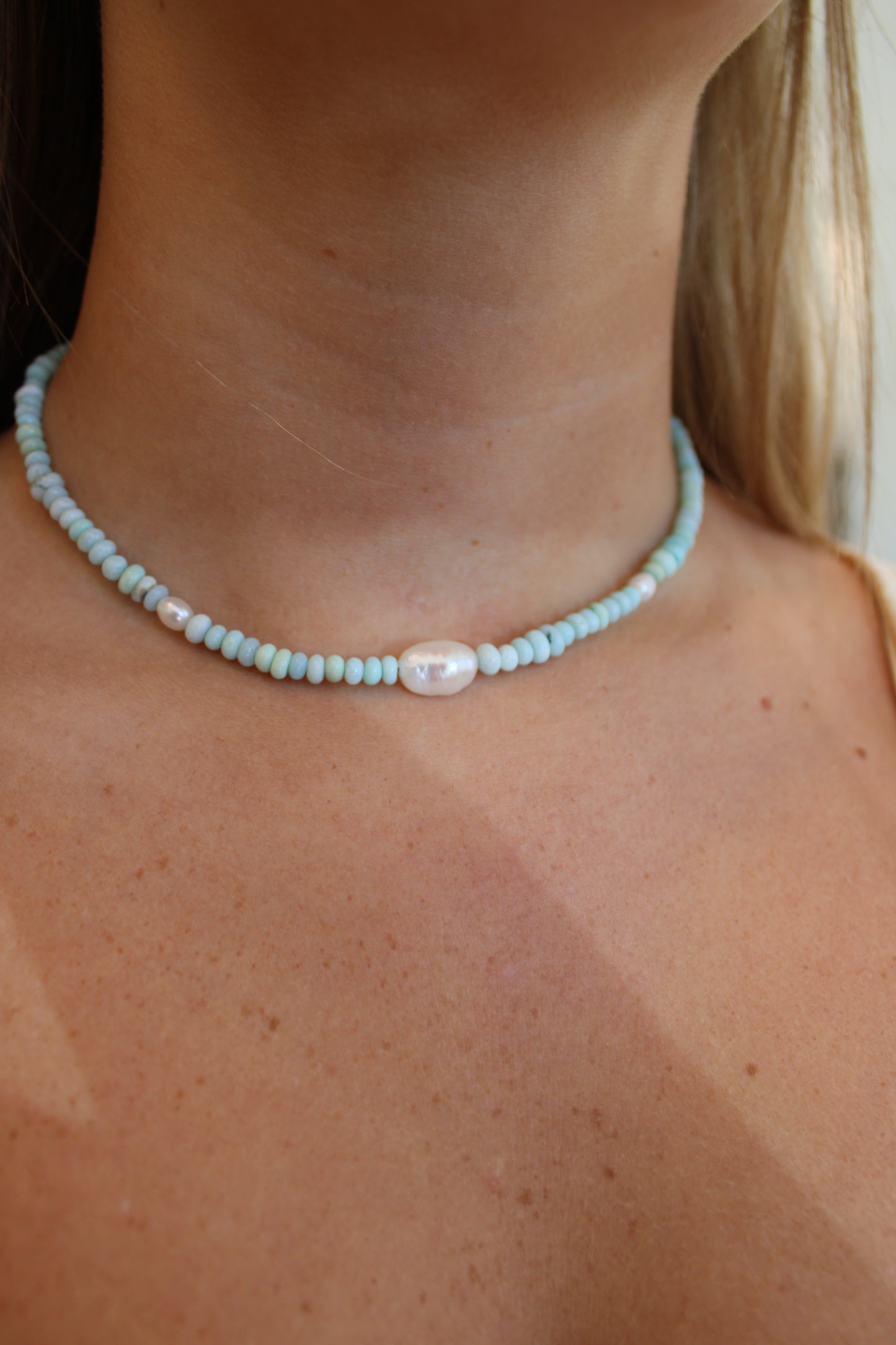 Minty Breeze Gemstone Necklace