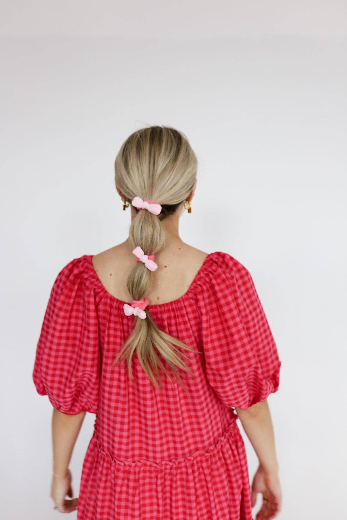 Two Toned Bow Slick Back Hair Ties