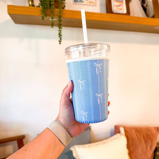 Grandmillenial Bows | Iced Coffee Sleeve