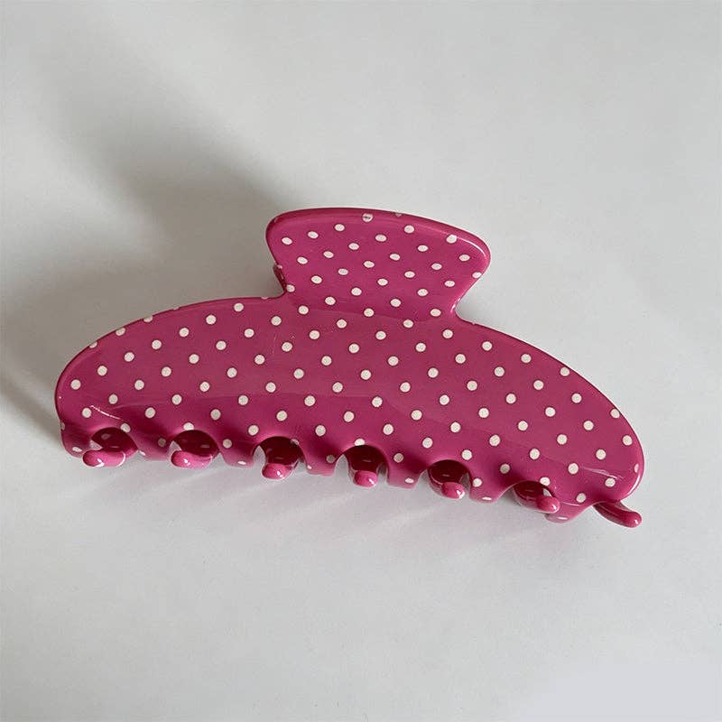 Polka Dot Claw Clip