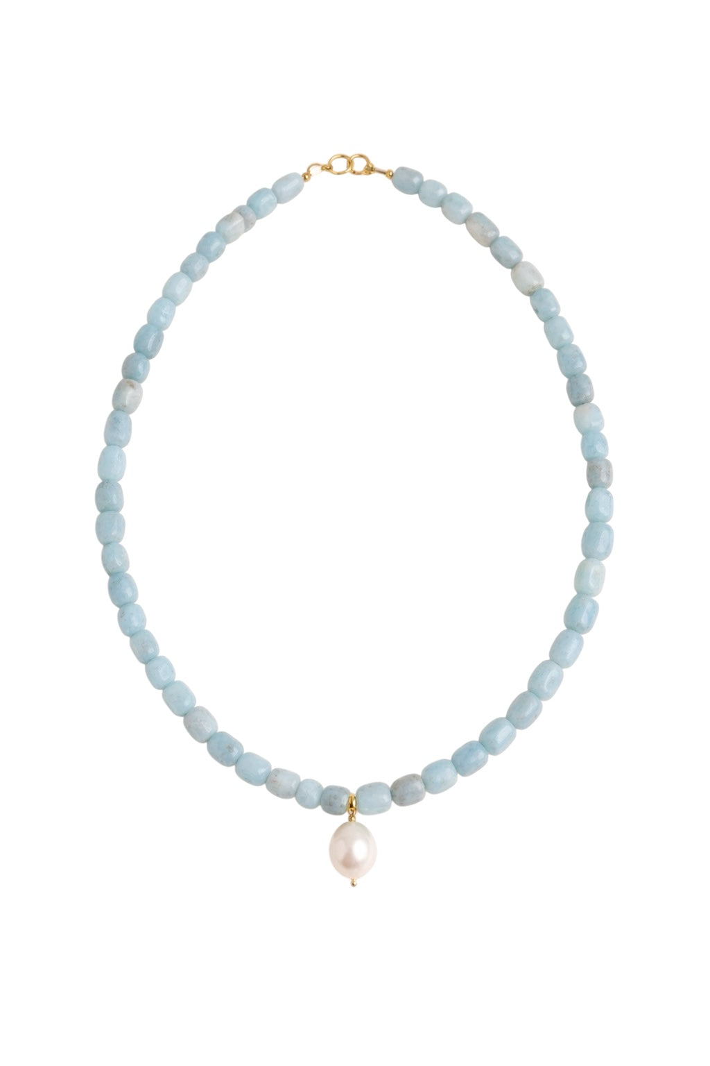 Aquamarine Cube Necklace