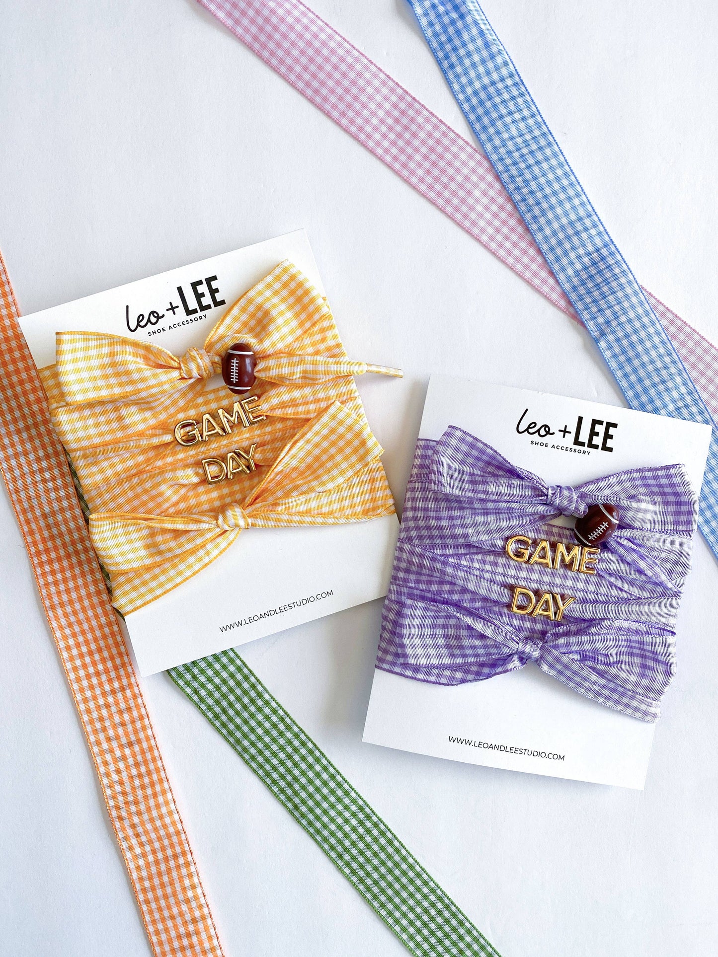 Game Day Gingham Sneaker Lace Charm Set – GAMEDAY