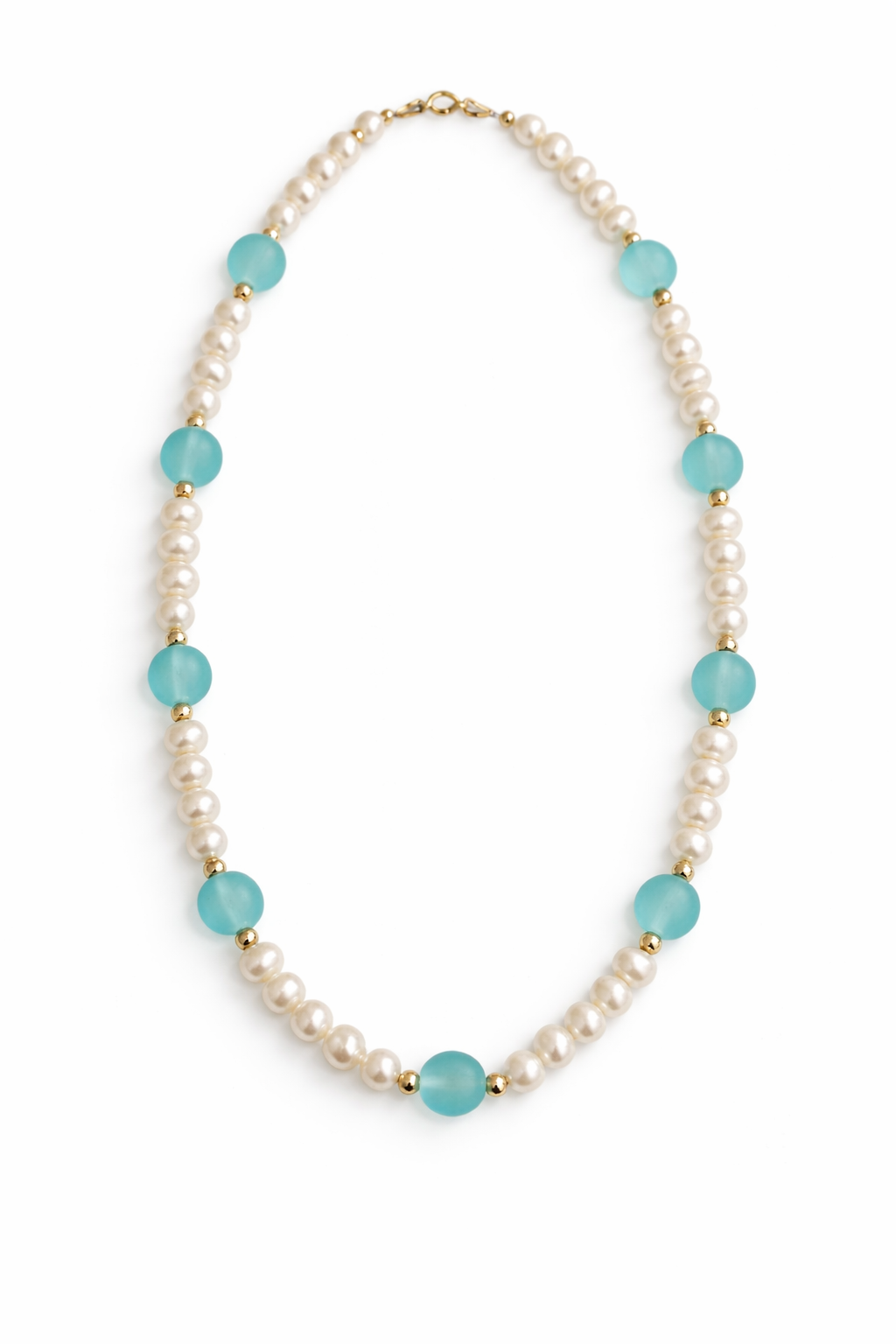 Sea Glass & Pearl Treasure Necklace