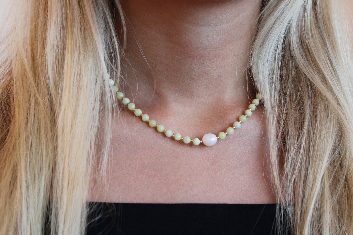 Lemon Jade Necklace