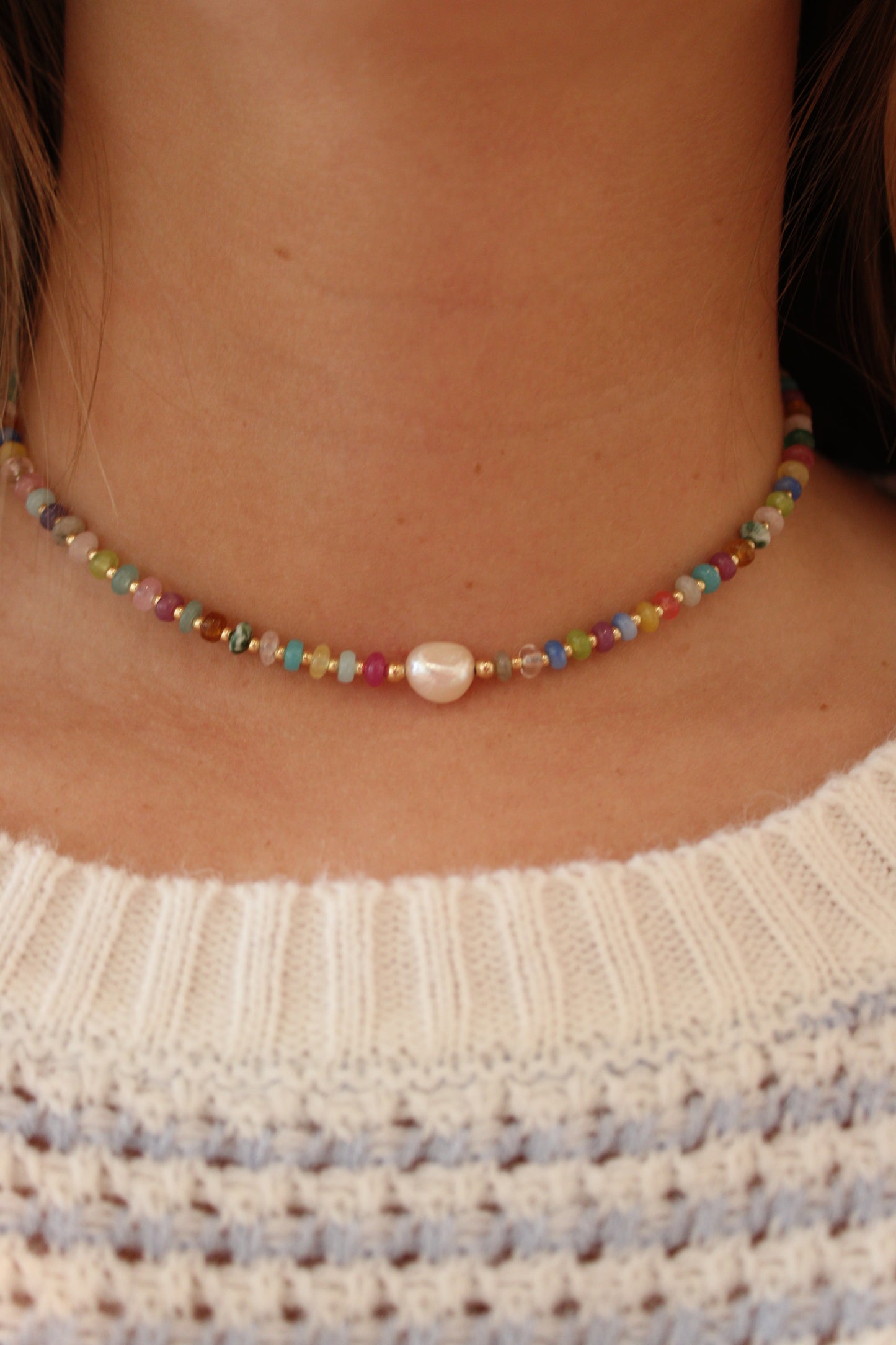 Summer Sprinkles Gemstone Necklace