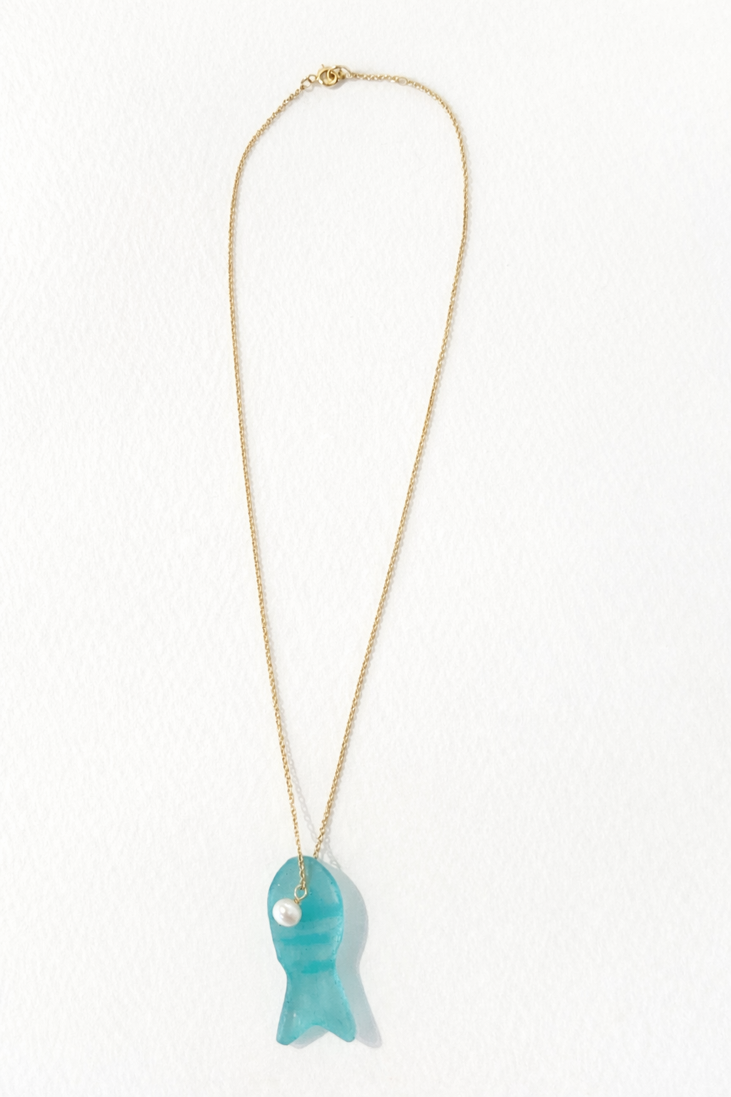 Sea Glass Fish Necklace