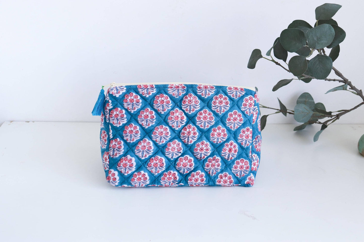 Waterproof Quilted Toiletry & Makeup Travel Bag