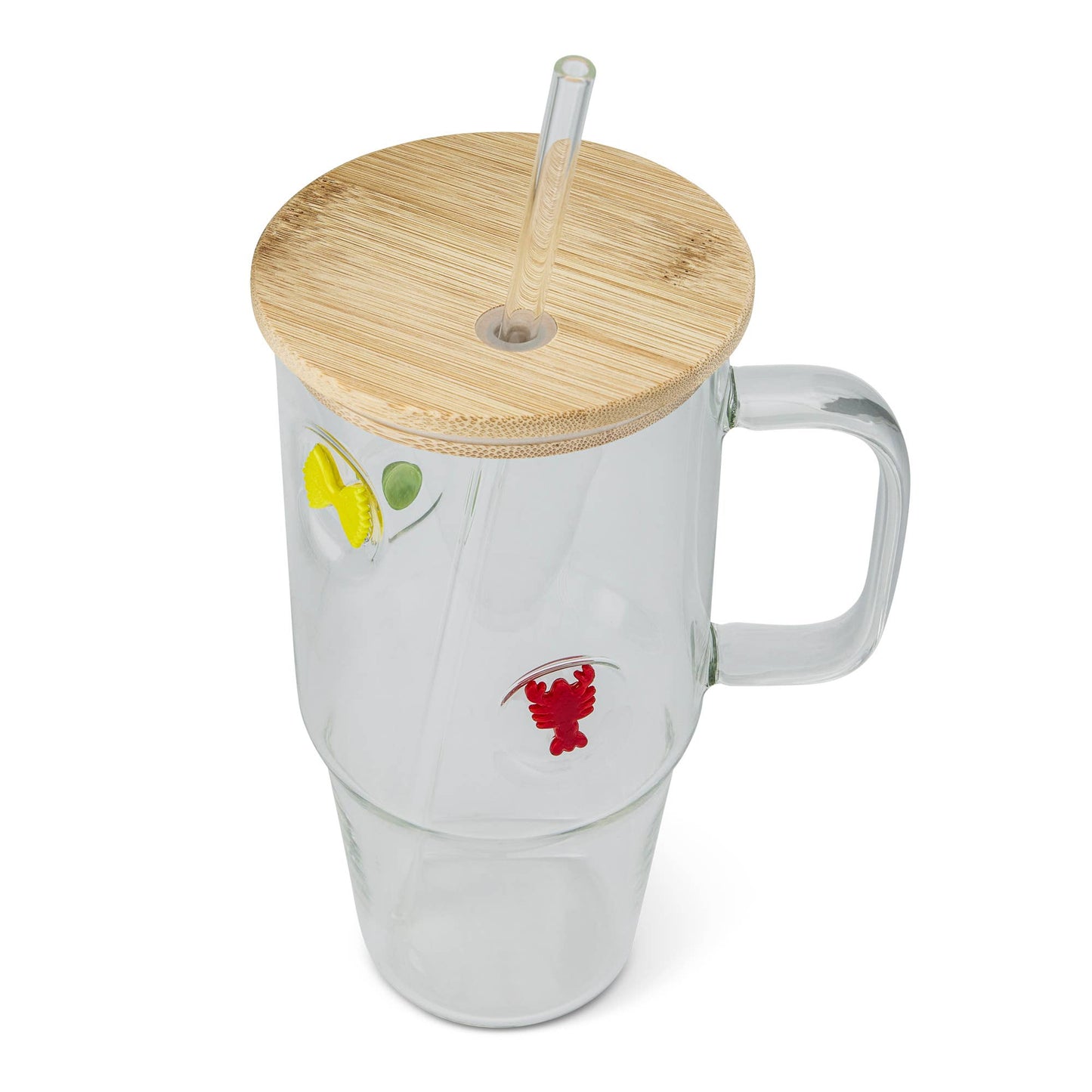 32oz Handled Glass Tumbler - Summer Fun