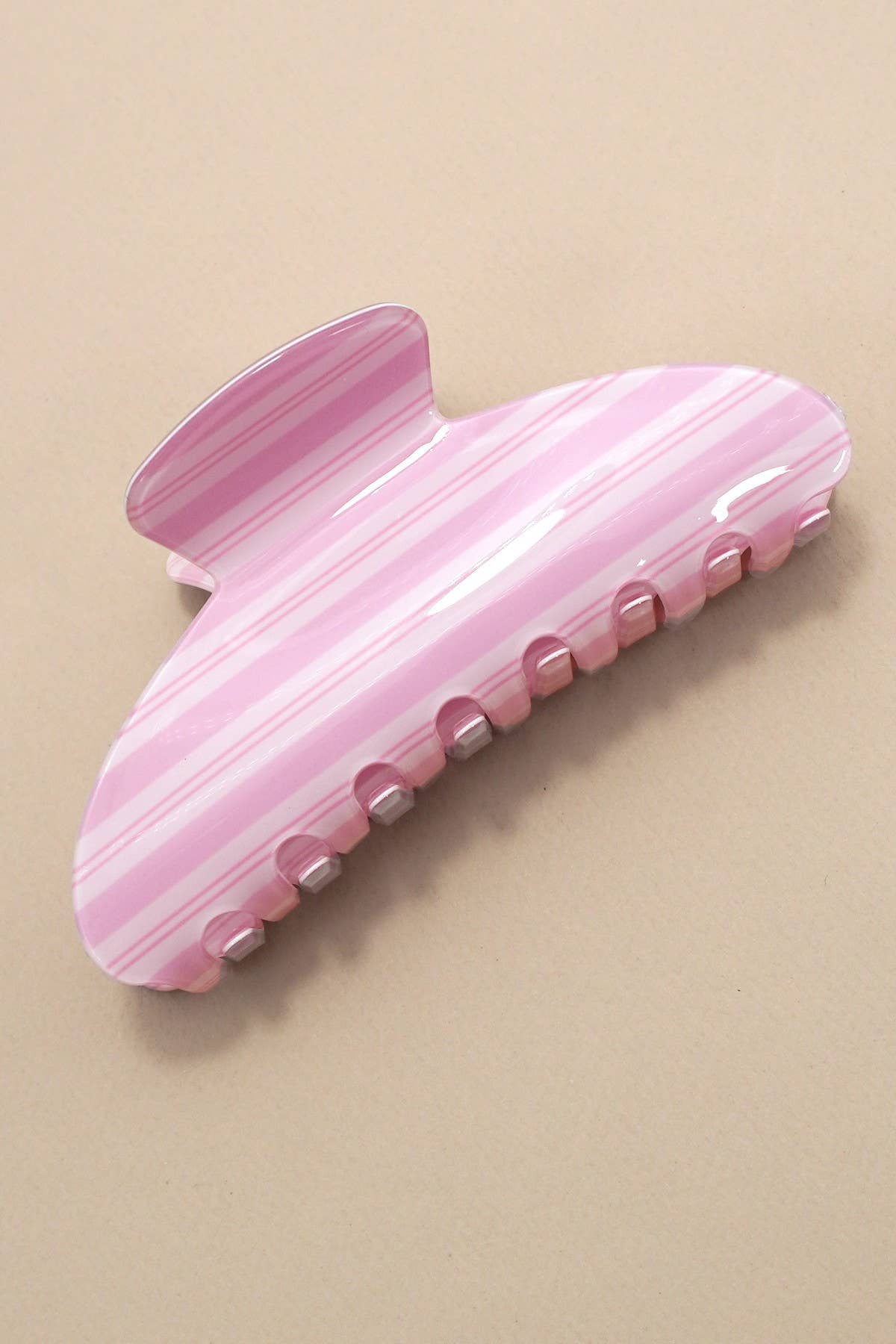 Stripe Hair Claw Clips