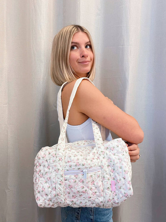 Mini Floral Duffel Bag/Purse