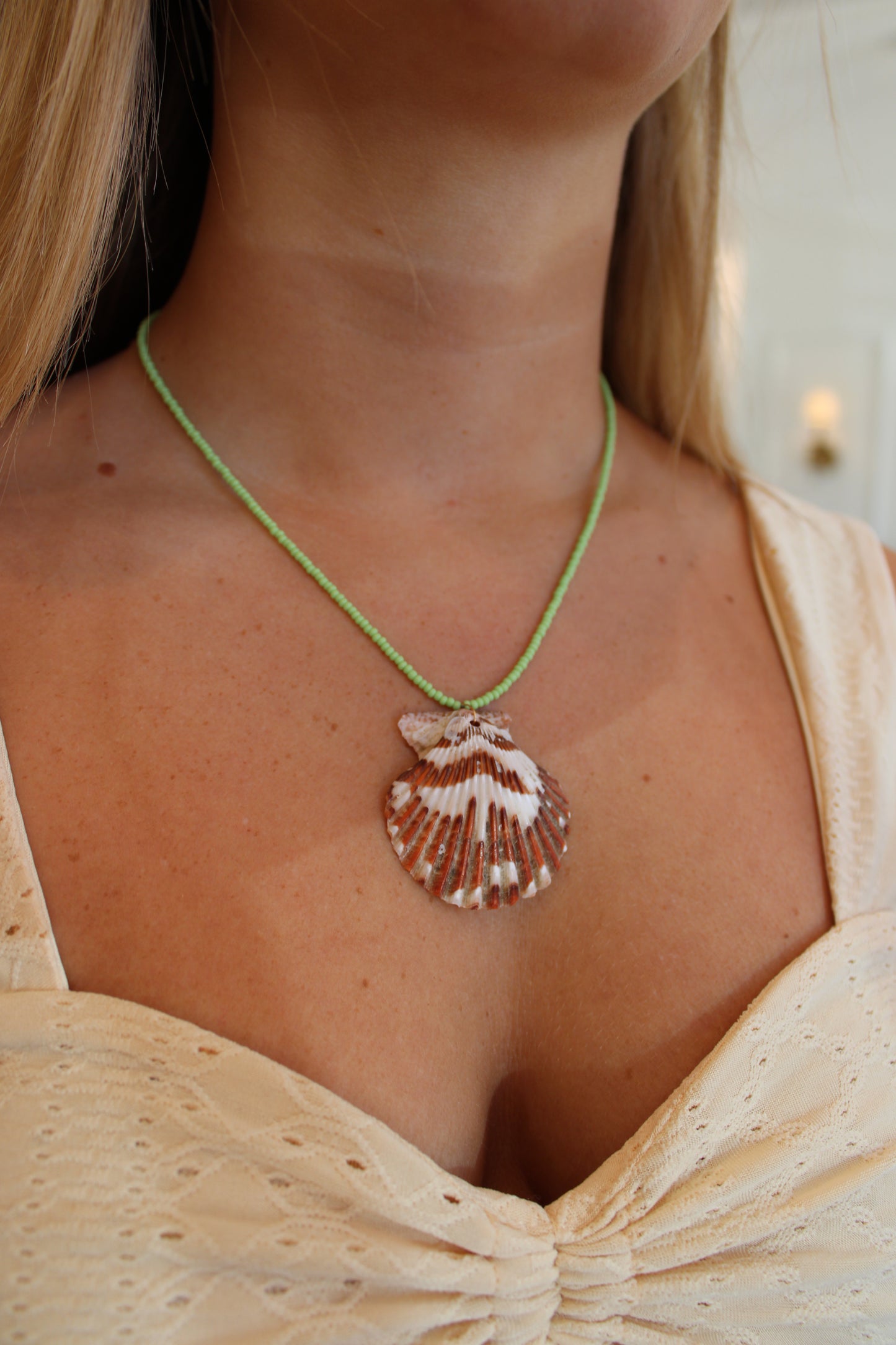 Lime Green Seas Necklace