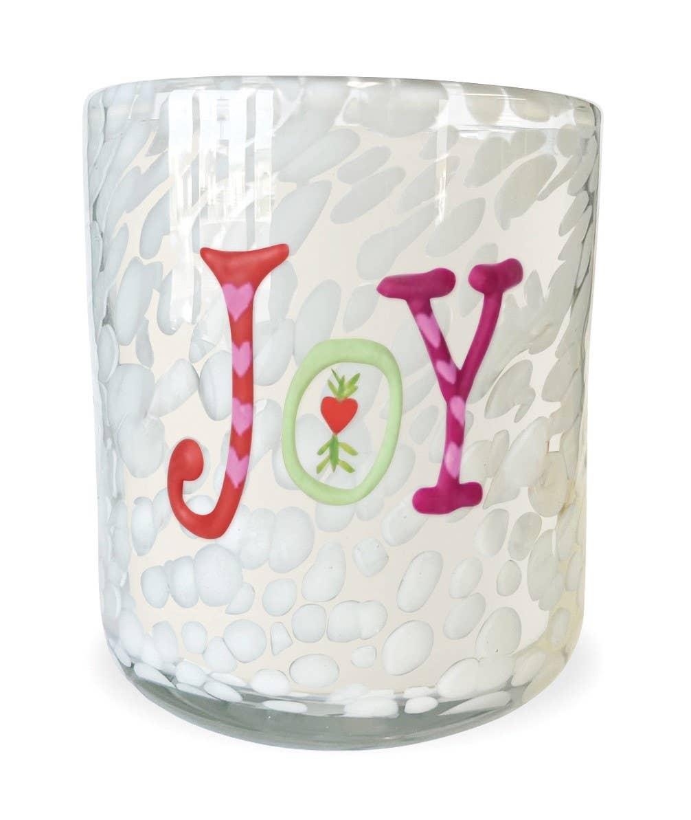 JOY Holiday Confetti Icon 12oz Candle