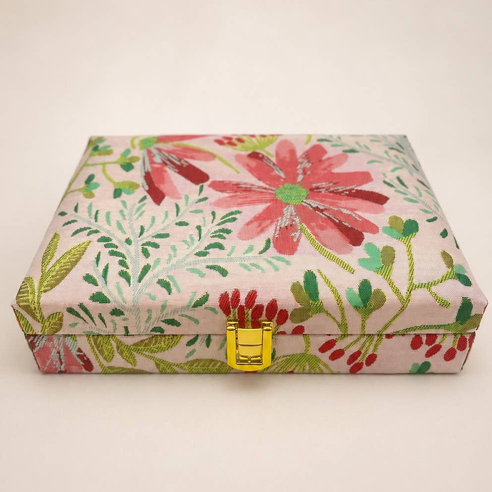 Floral Print Jewelry Case