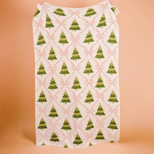 Cozy Dreams Luxe Blanket-Twinkling Trees