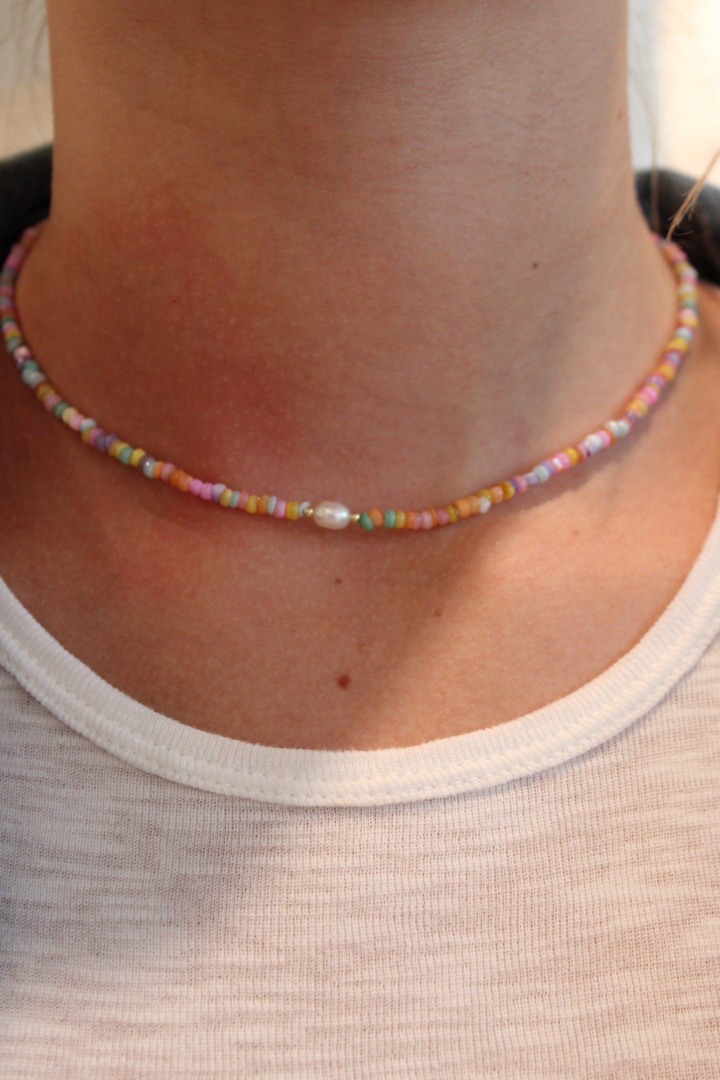 Poolside Pastels Gemstone Necklace